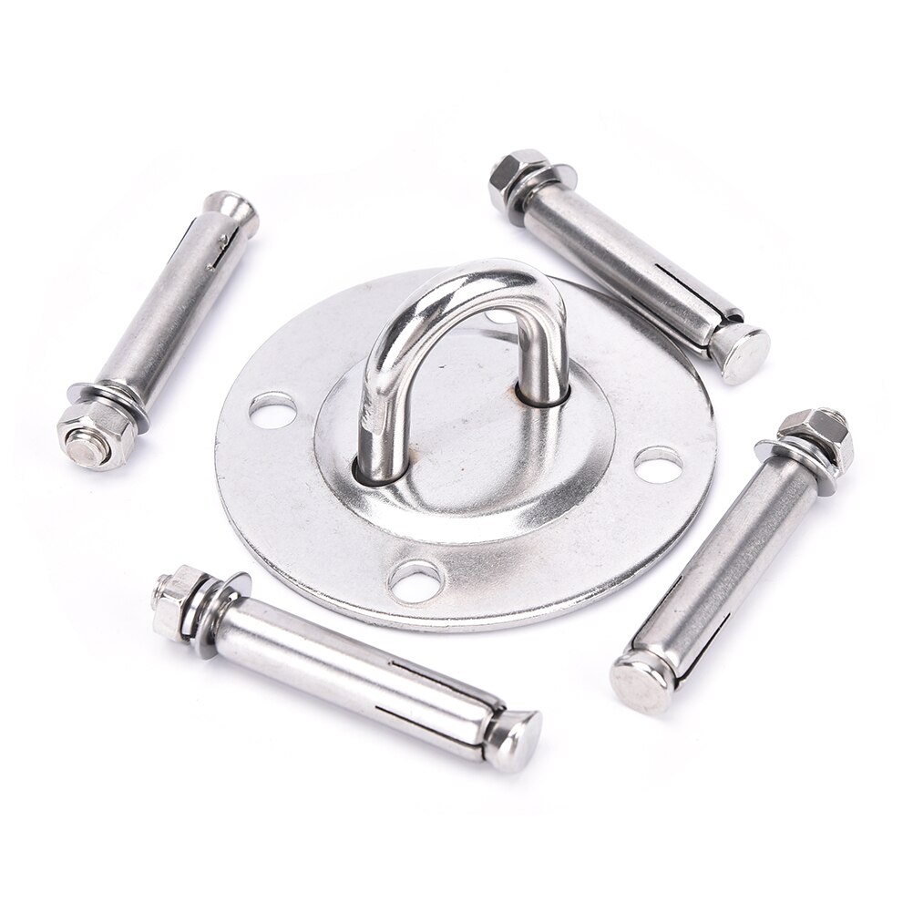 1 Set Useful Ceiling & Wall Mount Anchor Bracket Hook for Aerial Training Straps Yoga Swing