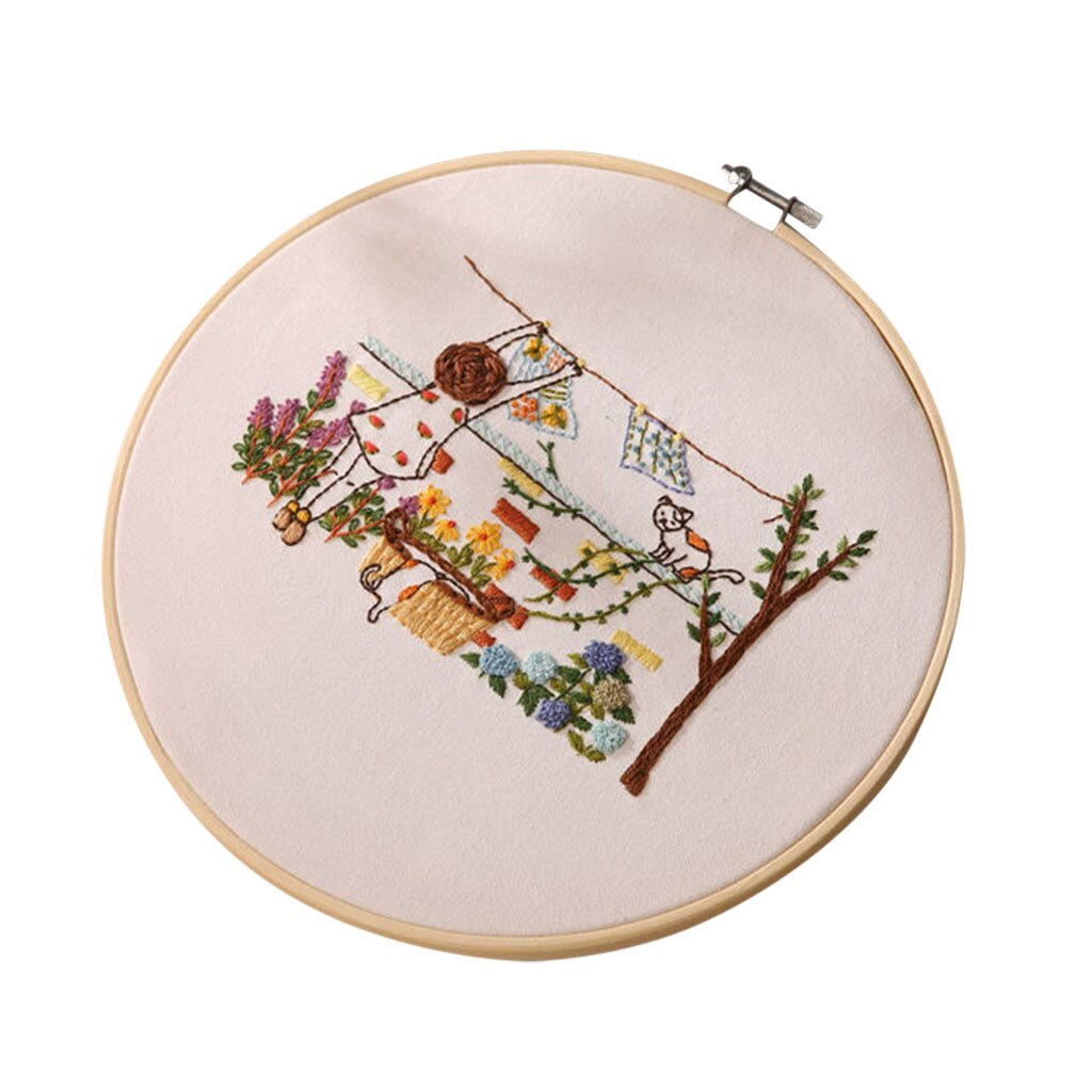 Kit de point de croix broderie 25 # bricolage | Broderie de fleurs, travaux manuels pour débutants, peinture en ruban, broderie cerlier, décoration de la maison