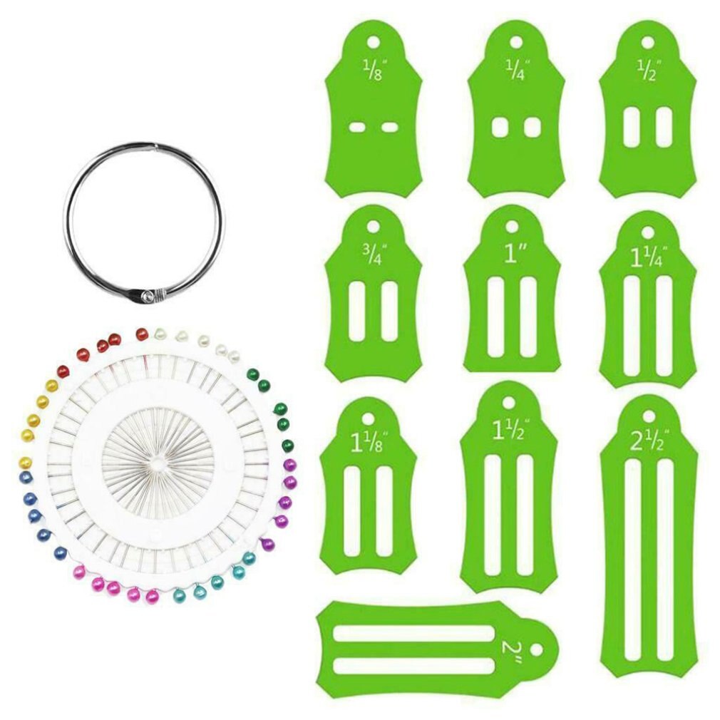 A Set Of Belt Maker Patchwork Sewing Tool Tape Maker Cloth Hemming Device Manual DIY Fabric Weaving Strip