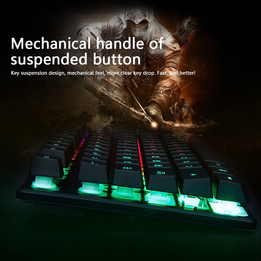 Wired Keyboards Touchpad Inalambric USB Wired 104 Keys RGB Backlight Mouse Keyboards Combos for Office Gamer