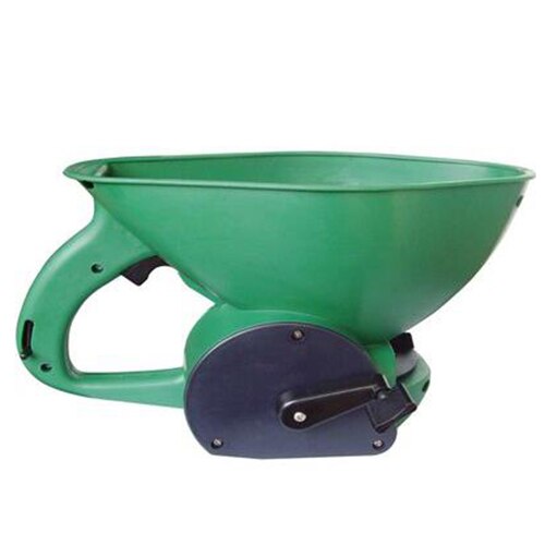 Multi-purpose Gardening Hand Shake Sower Controlled Manual Sowing Drill Plastic Adjustable Portable Seed Planter For Kaleyard: Grass Green