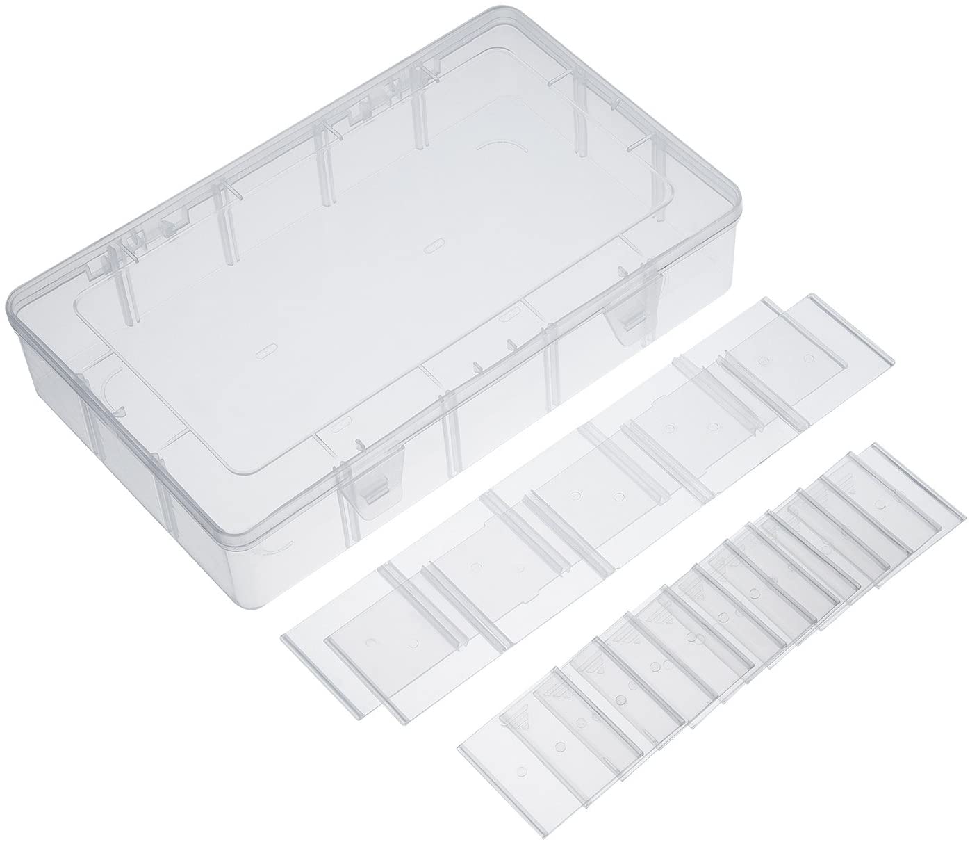 Rzemiosło Organizer schowek na taśmę Washi, artykuły artystyczne i naklejki, 15 przegródek, przezroczysty