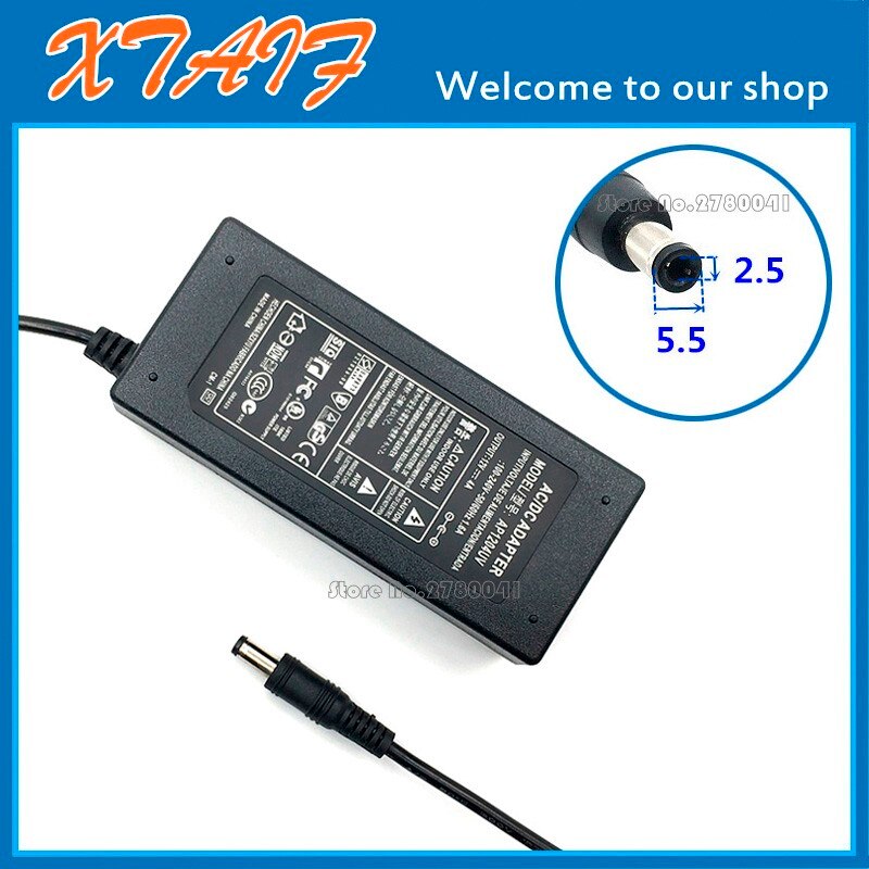 AC 100-240 V DC 12 V 4A 48 W AC Power adapter voor LCD monit Zonder AC kabel