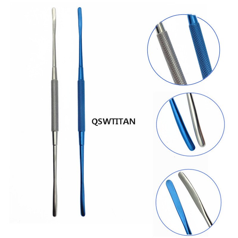 Ophthalmic Double-ended Freer Periosteal Elevator Titanium alloy/ stainless steel Ophthalmic Pet surgical instruments