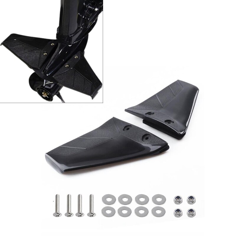 Boat Dual Fin Outboard Hydrofoil Performance Stabilizer for Boats Outboard Motor Up to 50 HP Marine Accessories