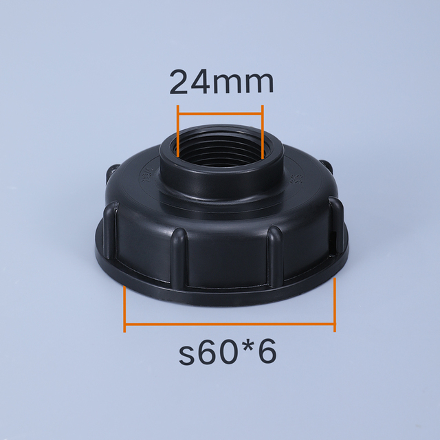 S60x6 Grobgewinde IBC Wassertankadapter 1/2" 3/4" 1" Gartenschlauch Rohrverschraubungen Abflussanschluss: Gelb
