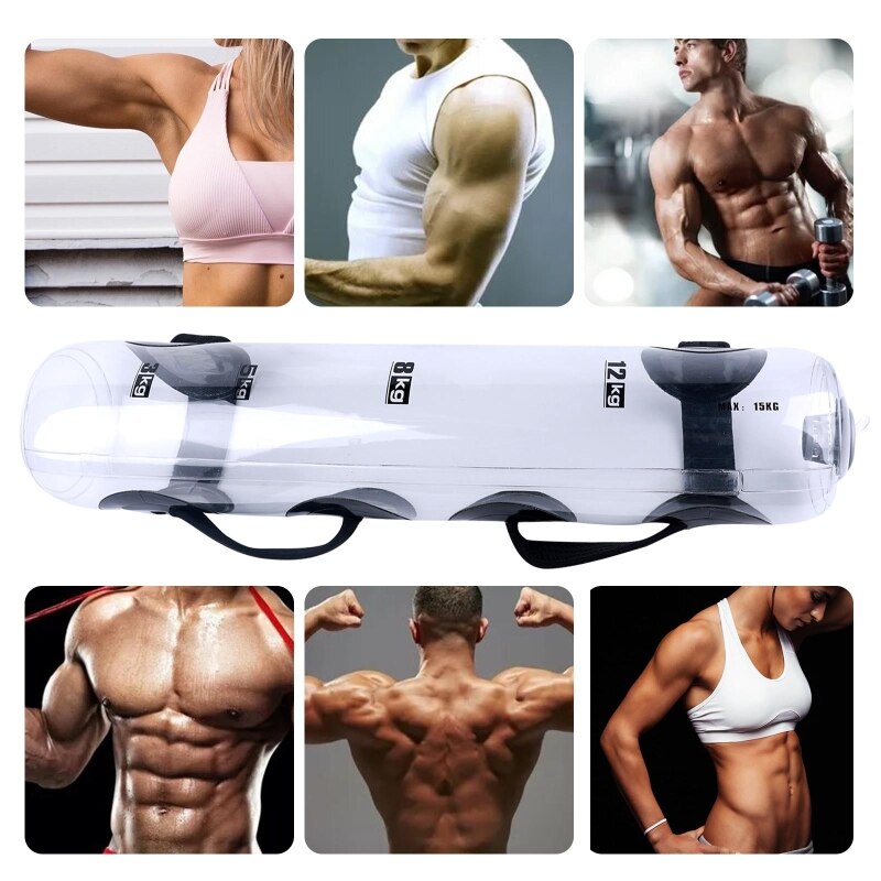 448D Fitness Aqua Bag Adjustable Core Balance Training Weight Bags Portable Stability Equipment for Full Body Workout Gym Use