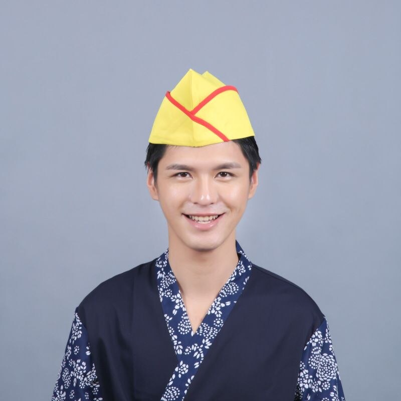 unisex japansk stil sushi kokk lokk matservice kjøkken kantine cozinha topp mester restaurant arbeidsbåt lue