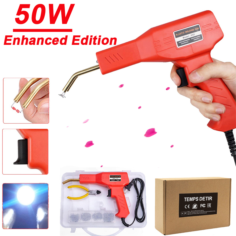 50W Plastic Welding Gun Plastic Repairing Machine Welding Machine Car Bumper Repairing Stapler Garage Tools