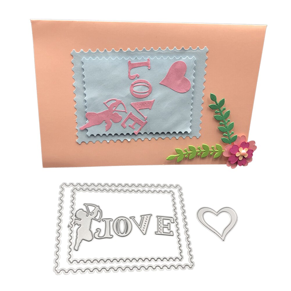 Molde de corte grabado DIY Cupid Love para Plantilla de tarjetas de papel Scrapbooking Health99: Default Title