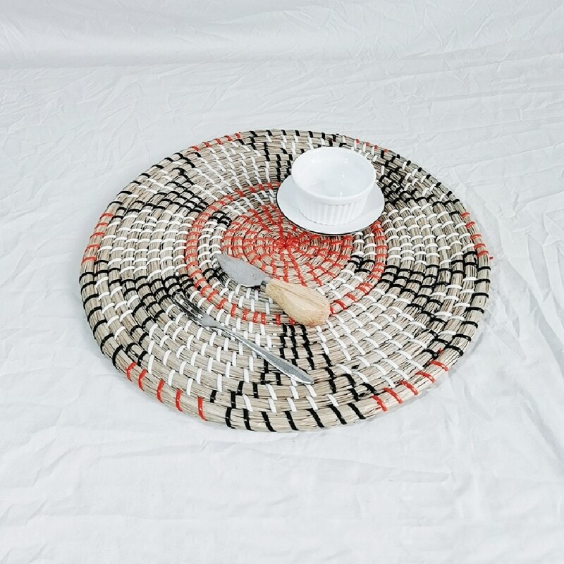 Japanse Stijl Stro Placemat Coaster Hand Geweven Eettafel Mat Isolatie Pad