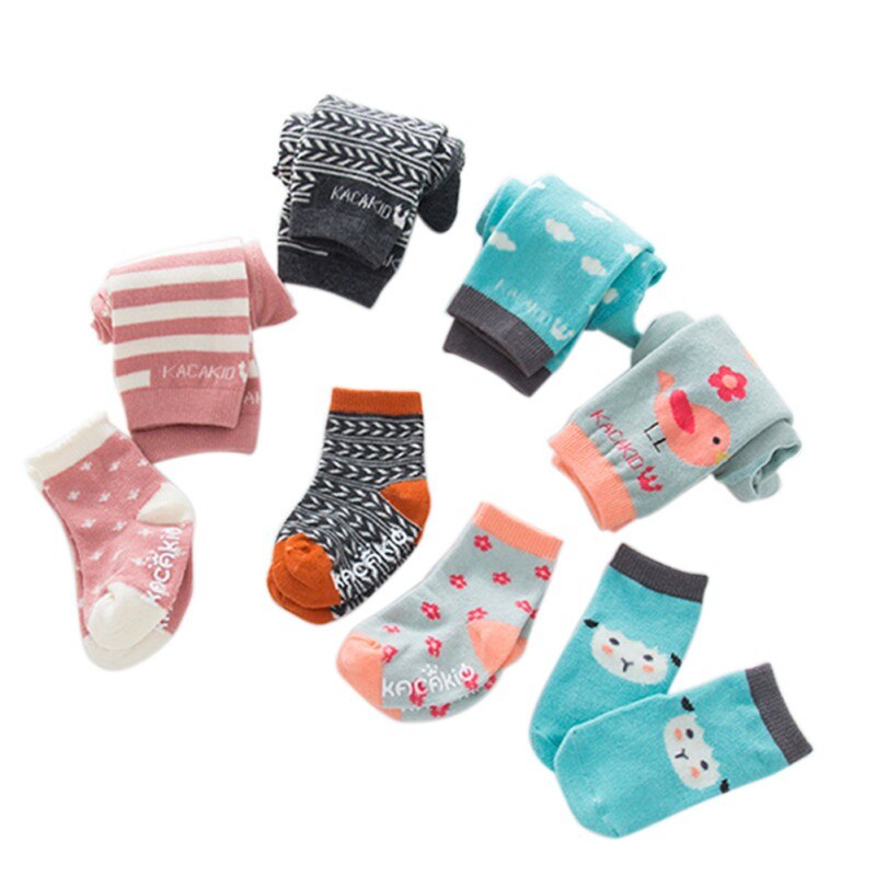 2 pièces bébé filles garçons Leggings belle solide Catoon coton filles collants enfants bébé filles pantacourt chaussettes ensembles offre spéciale