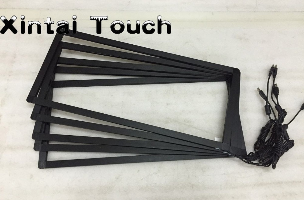 Xintai Touch 19 Inches 10 Touch Points Ir Touch Frame Panel, Touch Screen Overaly Kit (16:10) met Glas Plug & Play