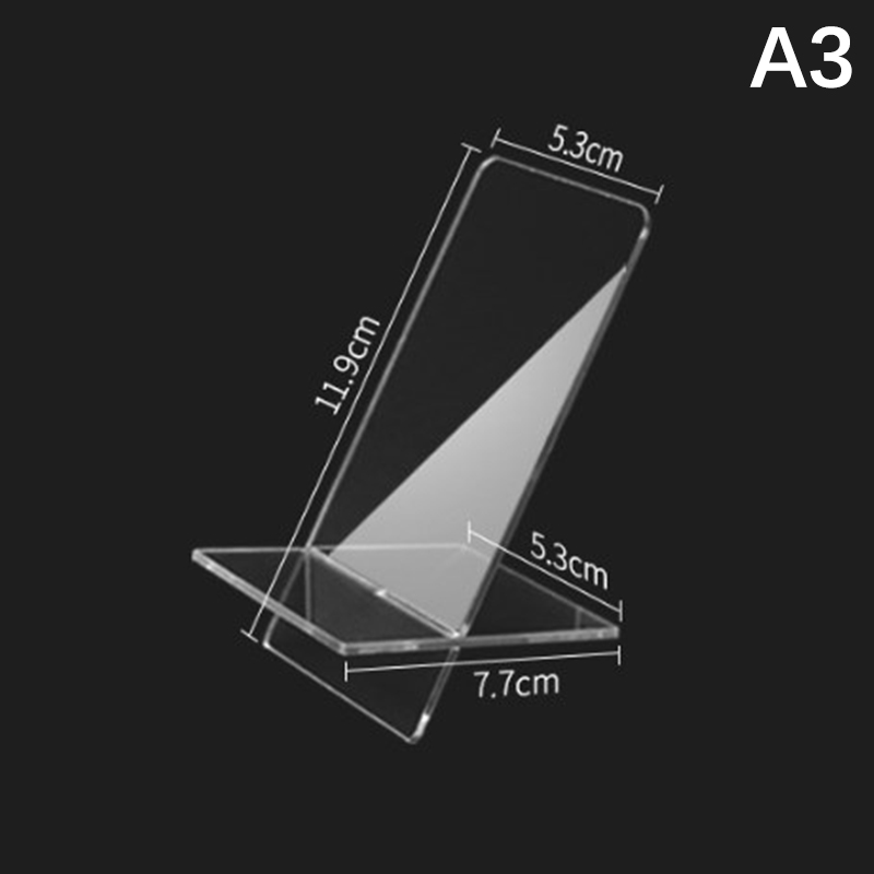 Clear Acrylic Cell Phone Stand Desk Dock Holder For Smartphone Universal Desktop Charger Support Telephone Mount: Yellow
