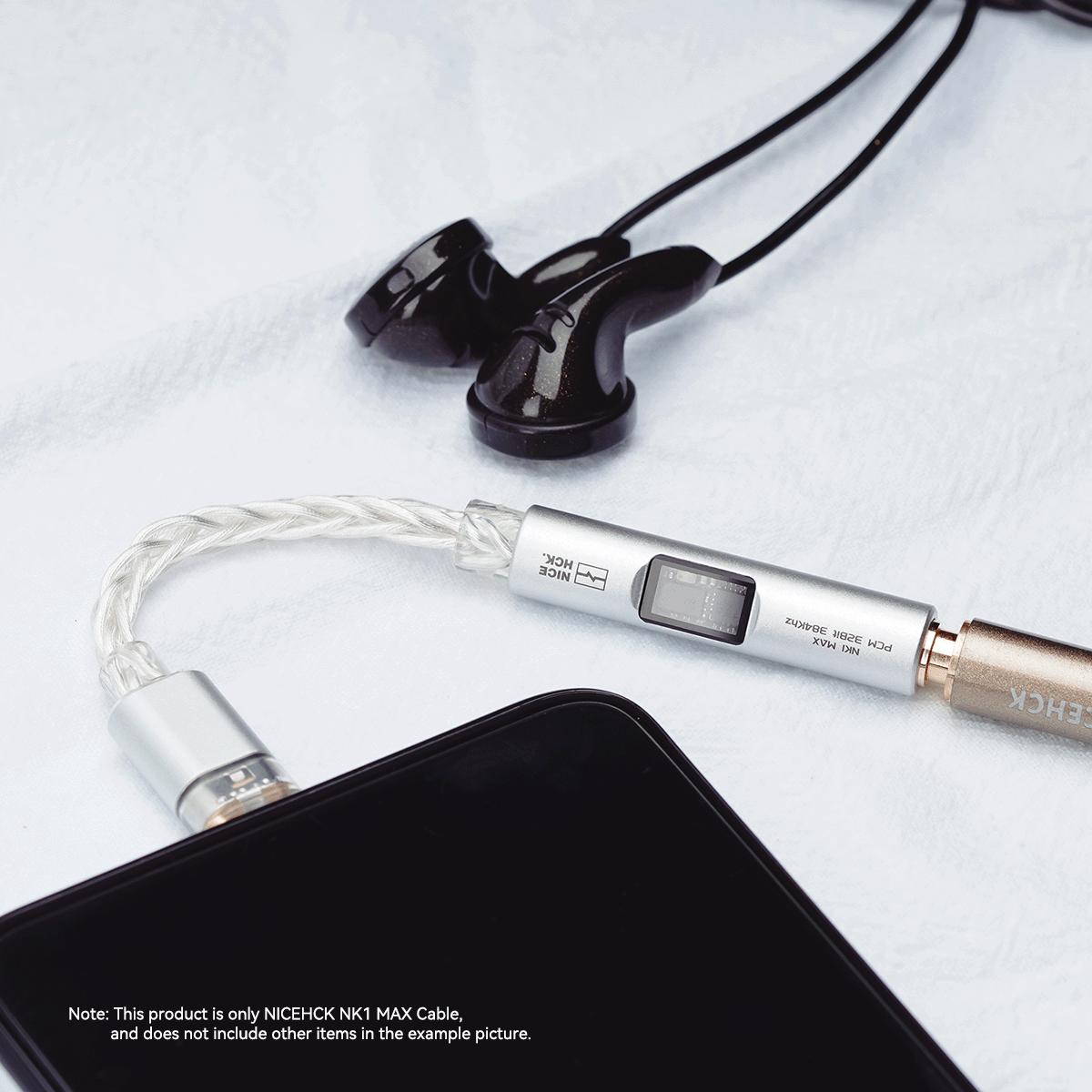 NICEHCK NK1 MAX Adapterkabel CX31993 Dekodierungschip MAX97220 OP-Ampere IC HiFi Tragbarer Typ-C DAC-Verstärker Versilberter OCC-Draht