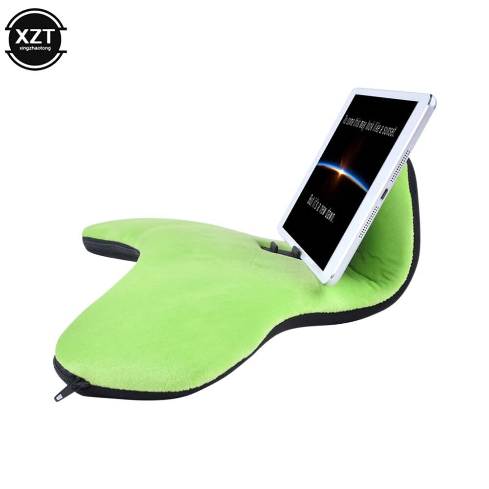 Desktop Handy Tablet Faul Halterung Lesen Kissen Büro Handy Halterung Handgelenk Drei Winkel Kann Gereinigt werden: green