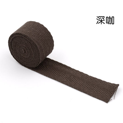 10 Meter 20mm Gurt Baumwolle Gurtband Rucksack Riemen DIY NäHenne Zubehör Haustier Seil: dunkel Kaffee