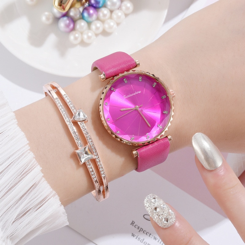 Luxury Women's Watches Leather Strap Ladies Women Watch Casual Leather Quartz Wristwatch Girl clock relogio feminino