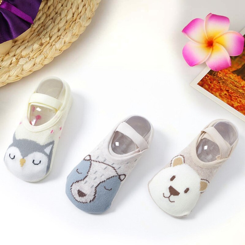 1-3 Years Old Newborn Baby Spring Autumn Cartoon Cute Animal Socks Boy Girls Soft Cotton Anti-Slip Floor Socks