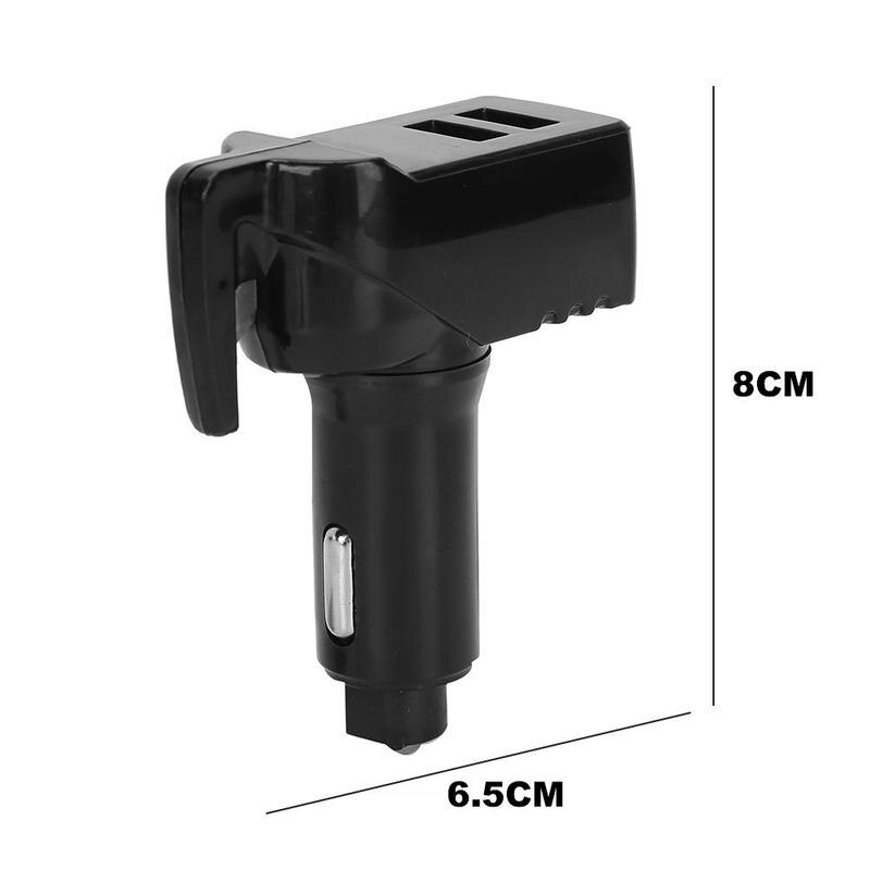 USB dual port 3 in 1 car emergency escape tool