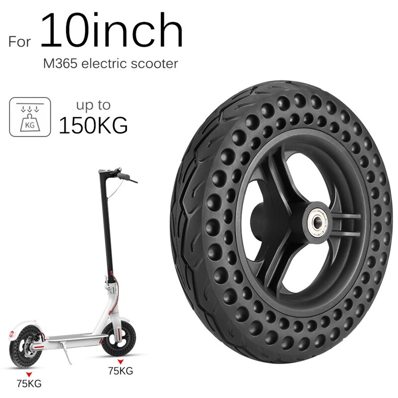 Elektrische scooterband 10 inch massieve band niet-pneumatisch anti-lek antislip wielband met naaf voor xiaomi  m365