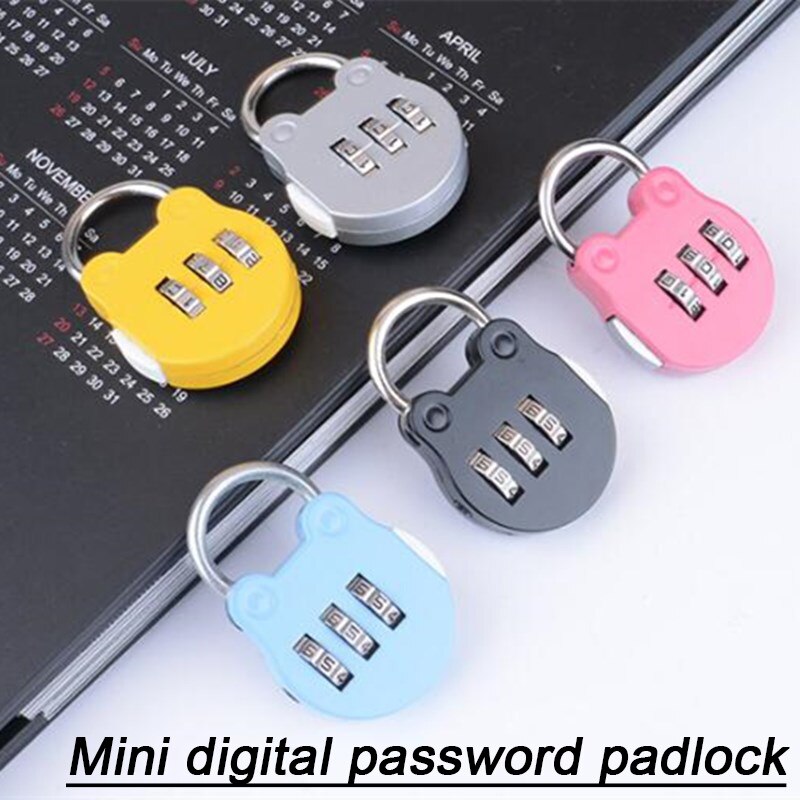 Three-Digit Number Combination Padlock Cartoon Shape Waterproof Lock for Garage Cartoon Shape Waterproof Lock Useful