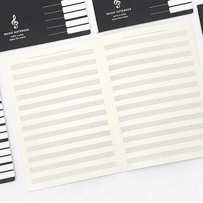 Cahier de Notes de musique à cinq lignes