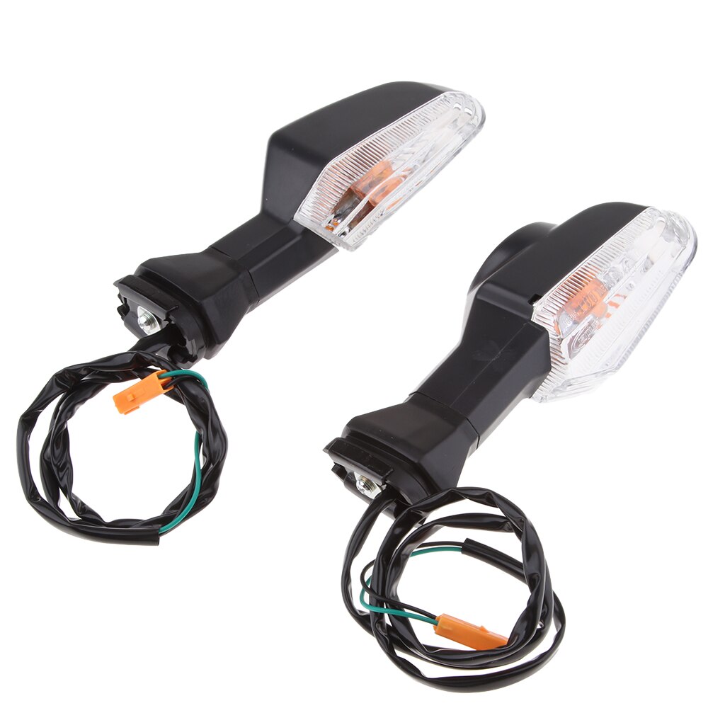 2 Stuks Motorcycle Turn Signals Lights Indicator Mini Lamp Amber Light Voor Kawasaki Ninja 300