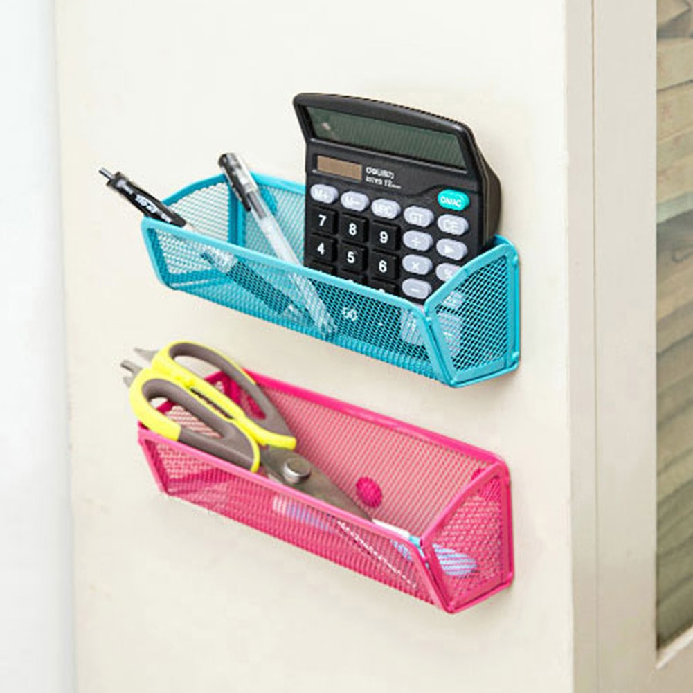 1Pc Fridge Magnet Shelf Adsorbing Holder Storage Rack Kitchen Gadget Organizer