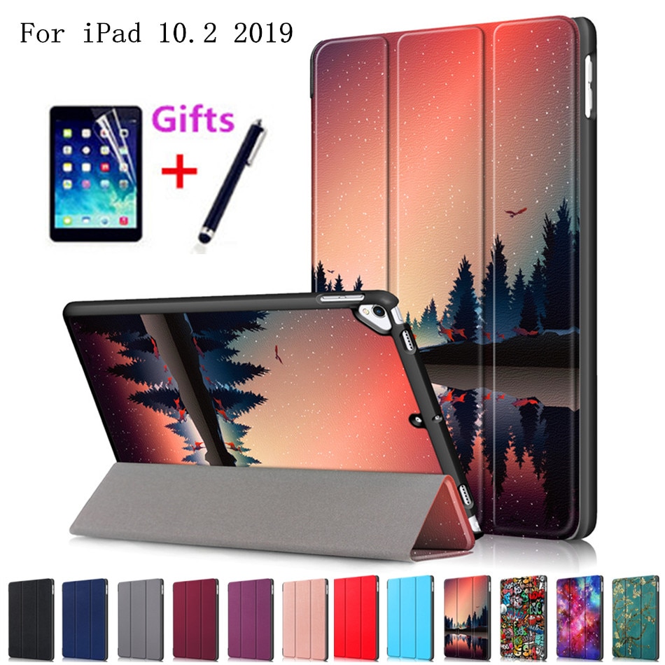 Funda para iPad 10,2 7th Generation A2200 A2198 A2232 Funda inteligente Funda magnética plegable para iPad 8 10,2