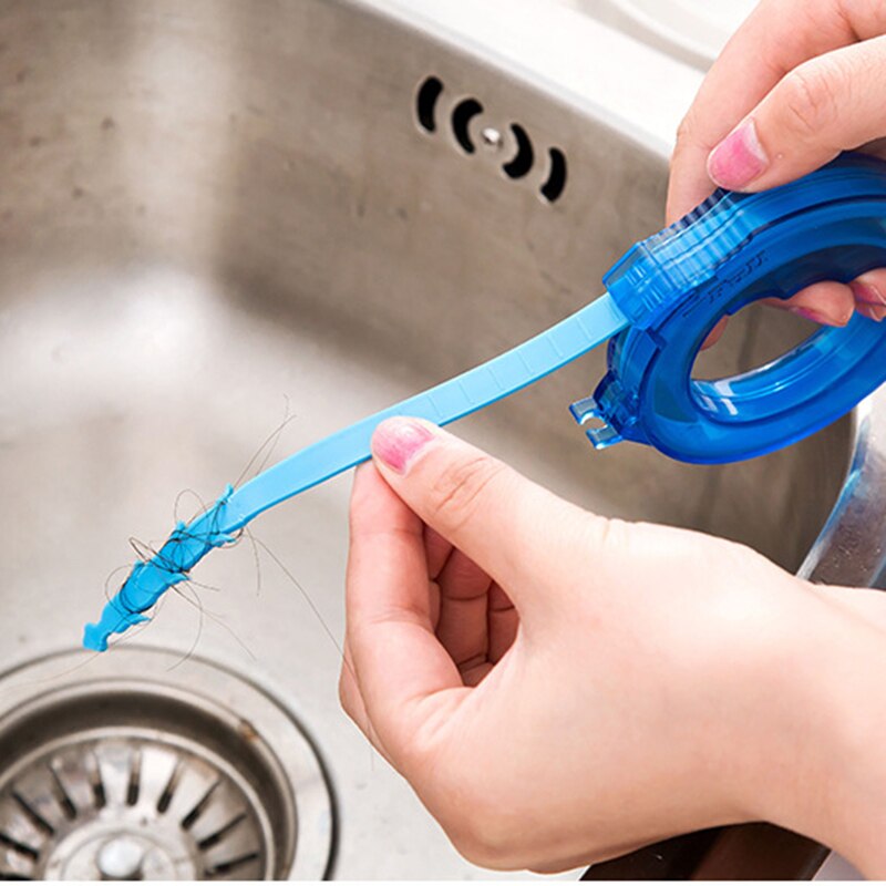 Kitchen Snake Sink Tub Pine Drain Cleaner Bathroom Shower Toliet Slow Removal Clog Hair Tool Bathroom Sewer Cleaning Hook