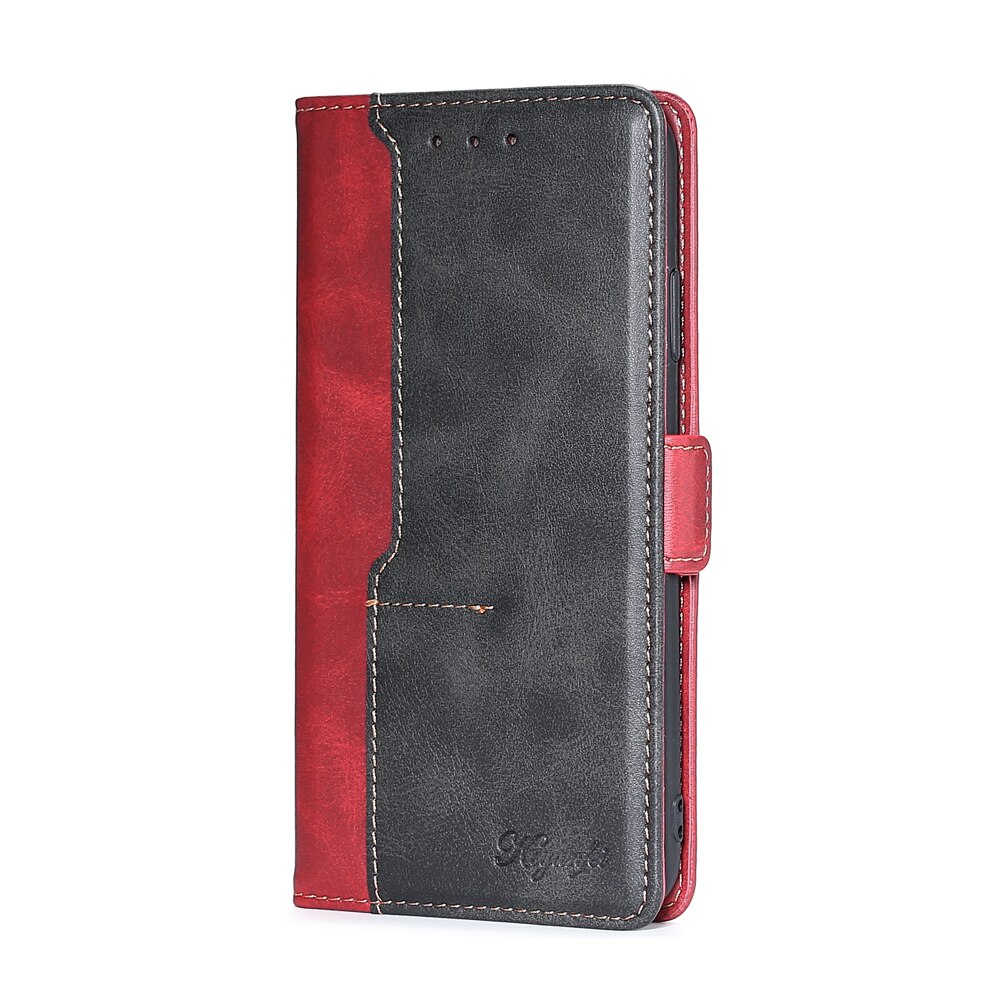 Lommebokdeksel til xiaomi poco  x3 nfc telefonveske poco  x3 nfc 6.67 tommers skinnkortspor magnetdeksel poco  x3 nfc fundas: Svart