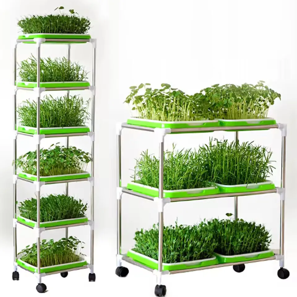 3/1PCS Plastic Grow Kwekerij Potten Groente Grondloze Kwekerij Trays Zaad Kieming Lade Zaailing Spruit Plaat Tuin