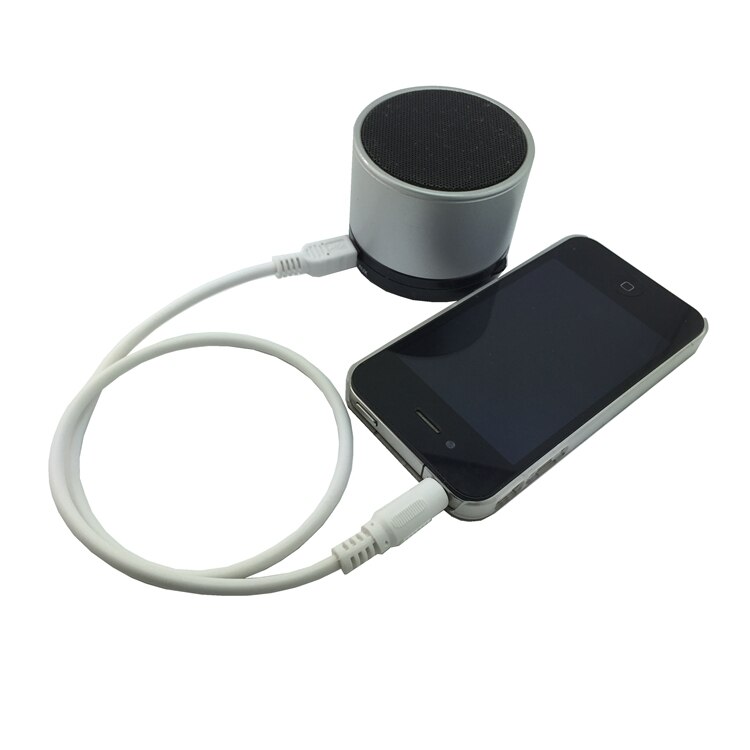 3.5mm Stereo Plug Male to Micro MINI USB 5Pin Male Adapter Converter Audio Cable White 50cm