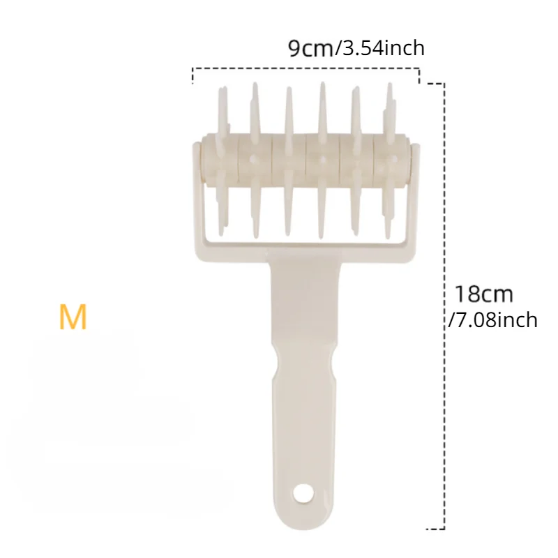 Pizza Roller Pin Pizza Koekjes Bakgereedschap Plastic Deegroller Gebak Pie Naald Wielen Cutter Naaimachine Brood Perforator: Licht Groen