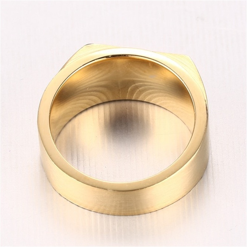 Charm #39 tilbehør enkel guld rustfrit stål zirkon #39 ring