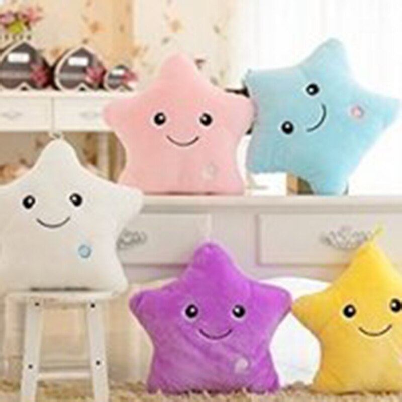 13 zoll Interaktive Spielzeug Realistische Leuchtende Sterne Stofftier Weiche Baumwolle Miniatur Stern Plüsch Kissen Schlafzimmer Dekorationen