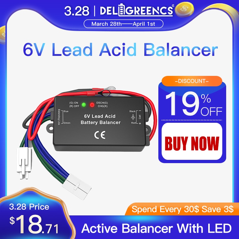 Active Balancer QNBBM 6V Lead Acid Battery Non-lighted Equalizer Balancer Prevent from Corrosion and Sulfuration Unique Patent