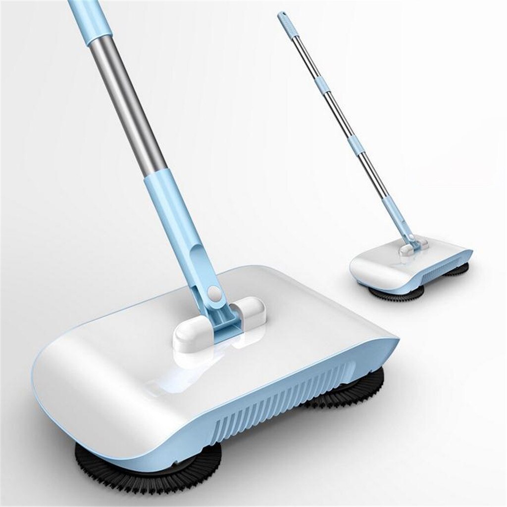 Barredora de mano para el hogar, aspiradora que barre, friega, Robot, fregona ligera y silenciosa, limpieza doméstica para el hogar: Azul
