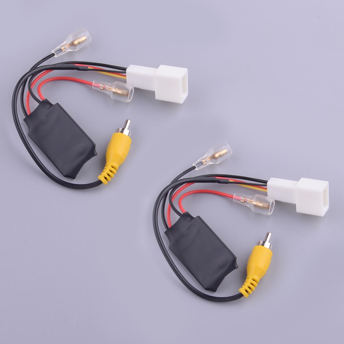 2Pcs/Set Car Reverse Camera Retention Wiring Harness Cable Plug Adapter Connector 4 Pin Fit For Toyota