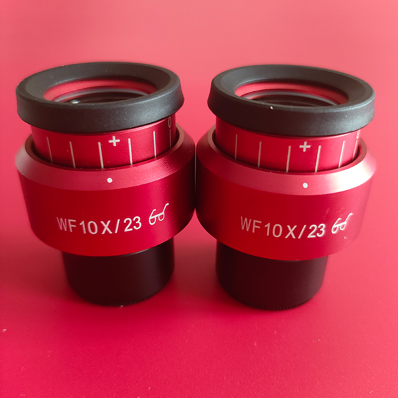 2Stck WF10X/23 Mikroskop Weitwinkel Okular Okular Eyepoint Objektiv Einstellbare Breite Feld 30mm Weitfeld Mikroskop Okular: verrotten