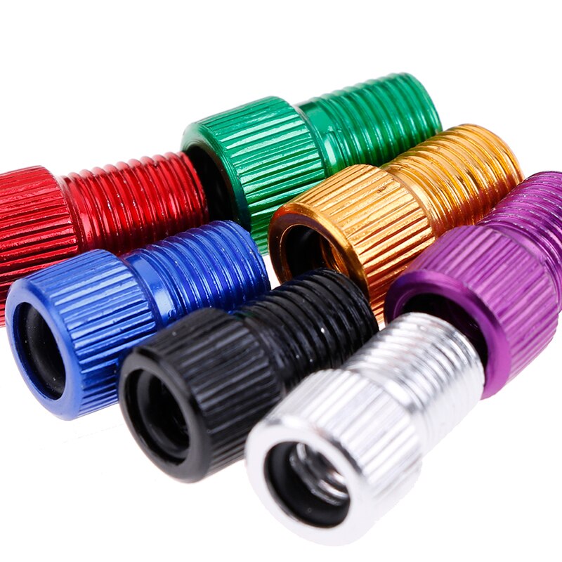 5pcs/Lot MTB Road Bike Tire Gas Valve Adaptor Tube Pump Repair Tools Bicycle Valve Adapter Air Pump Converter