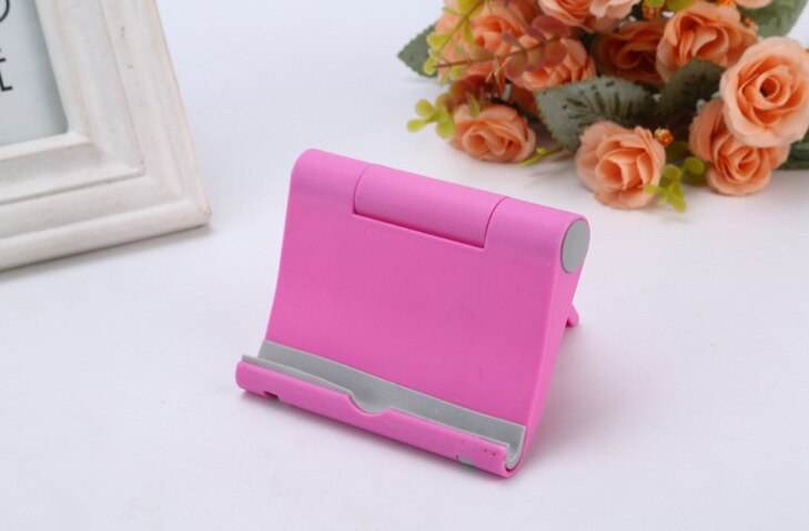 Soporte Universal multifuncional rotatorio para Tablet, PC y Smartphone, soporte Universal plegable para teléfono móvil: Hot Pink