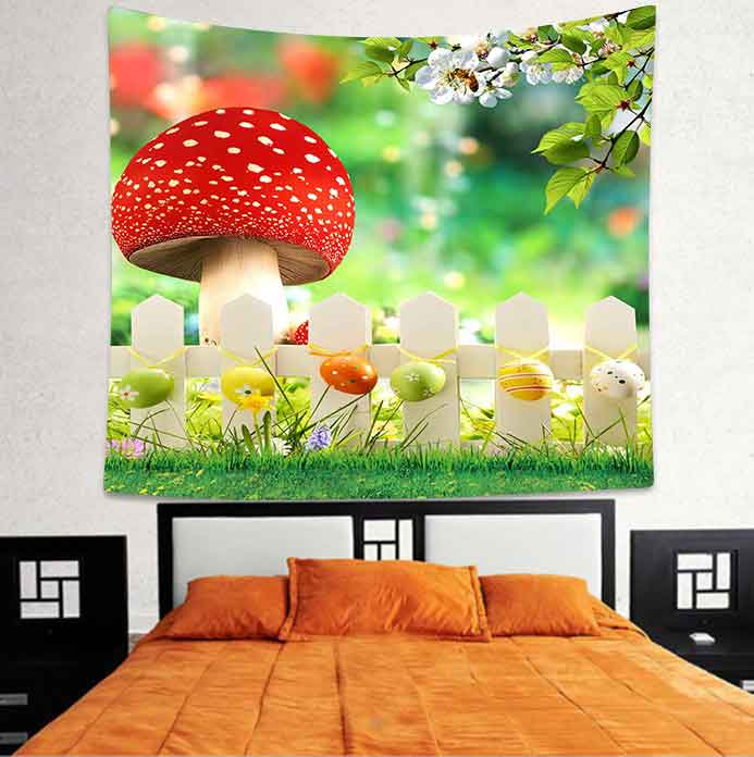 Simsing – tapisserie suspendue en forme de baleine bleue, animaux marins, Art mural, pour salon, chambre à coucher, décoration de dortoir: GT2TSILS901