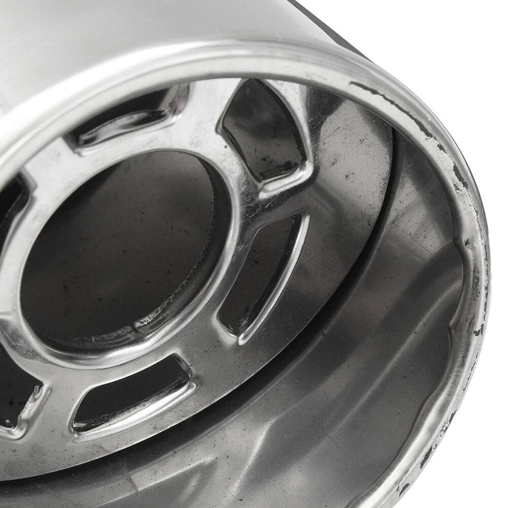 Universele Auto Uitlaat Uitlaat Rvs Ronde Auto Trim Achterlichten Throaty Uitlaatdemper Pijp