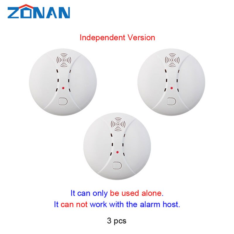 433mhz Wireless Smoke Detector Sensor Fire Alarm Home Security System Firefighters WiFi Independent Smoke Alarm Fire Protection: DL-S10-3PCS