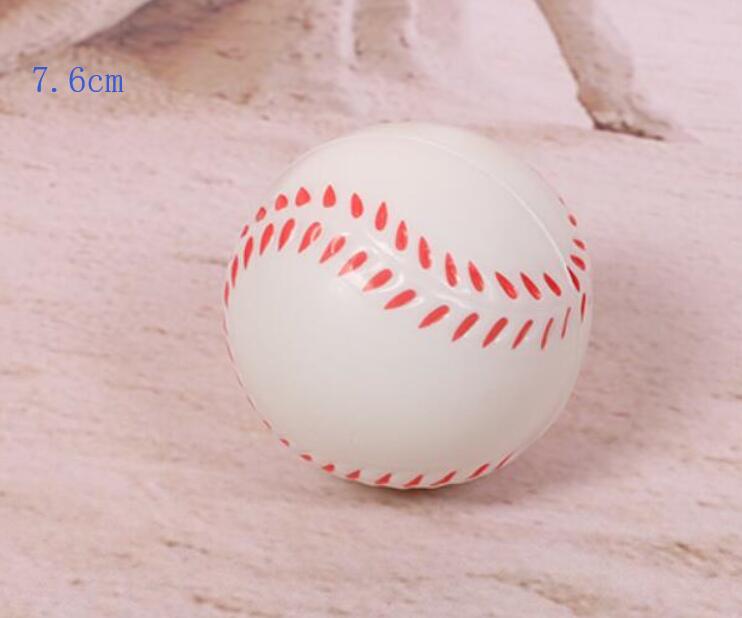 Calcio Lento Aumento Anti-stress Giocattoli Spremere Berretto Da Baseball Palla Da Tennis Baseketball Squishy Antistress Relief Sfera di 6.3 centimetri 7.6 centimetri 10cm: baseball 7.6cm