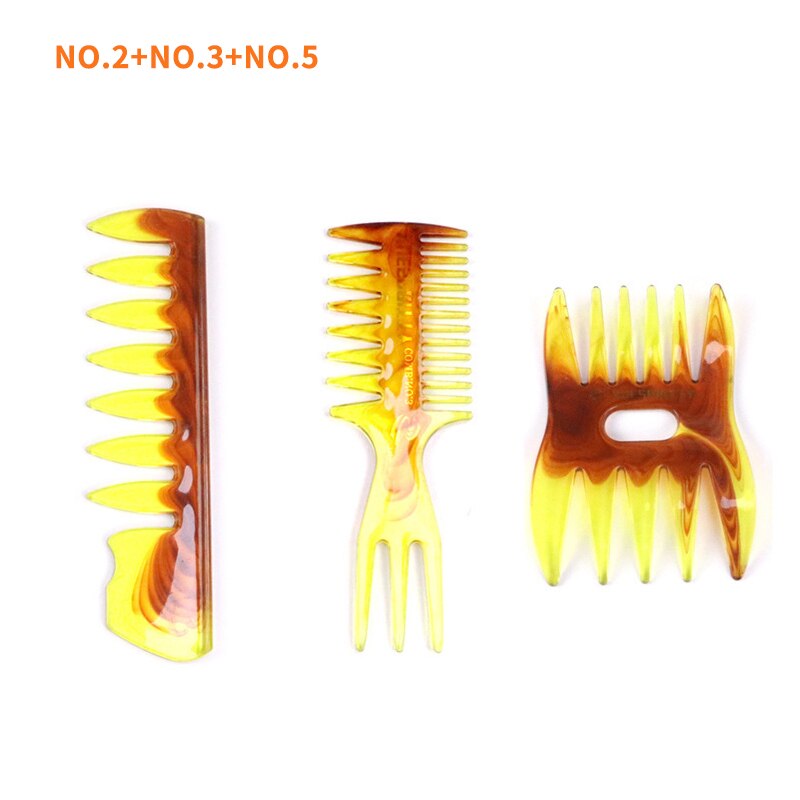 Conjunto de peines de pelo Retro para hombre, peine de Pelo Liso para Estilismo de salón de peluquería , herramienta de estilo de peluquería para barbero: NO2 3 5