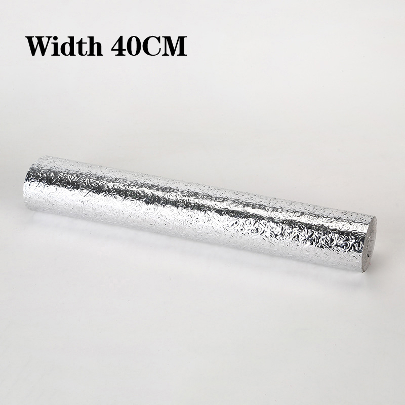 Mehrzweck Öl Beweis Küche Zubehör Selbst-Klebstoff Aluminium Folie Küche Aufkleber Tapeten Für Heimat Küche Liefert: 40cmx100cm
