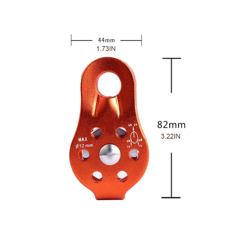 Fixed Climbing Cross Small Trolley Pulley Transportation Climbing Mountaineering A0KA